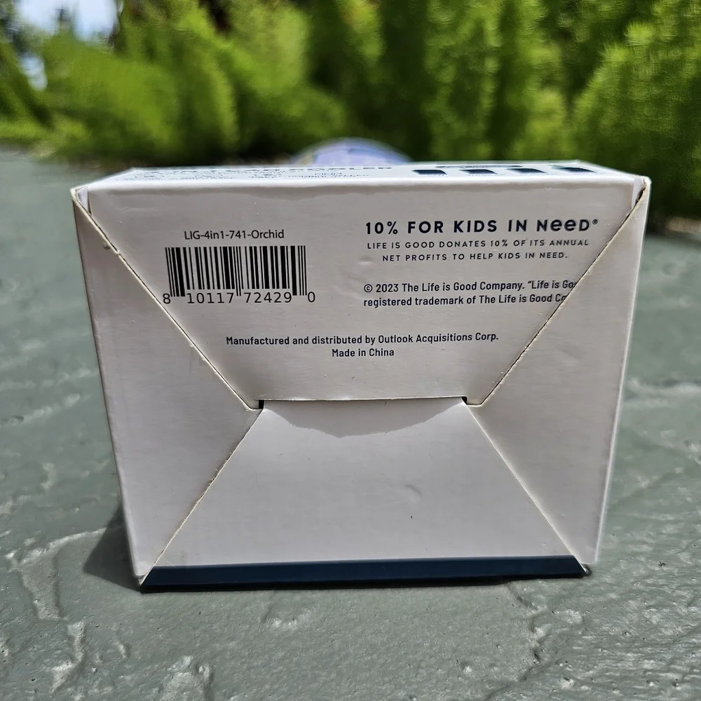 Life is Good 4-in-1 Can Cooler Orchid "Keep it Simple" - NWT - Picture 5 of 5